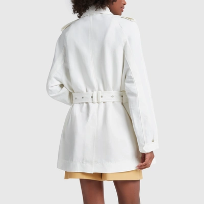 Shop G. Label Nick Belted Cargo Jacket In Ivory