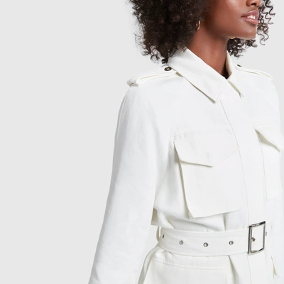 Shop G. Label Nick Belted Cargo Jacket In Ivory