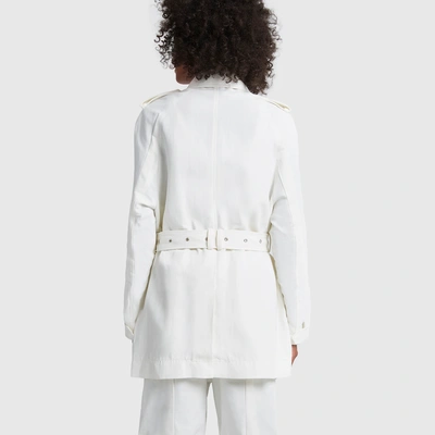 Shop G. Label Nick Belted Cargo Jacket In Ivory