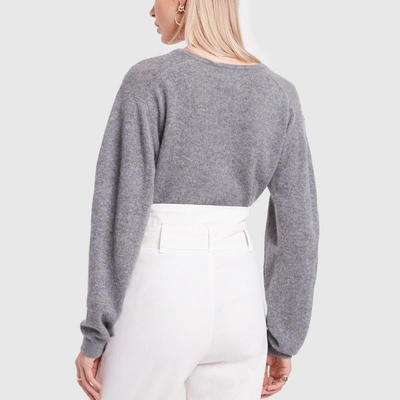 Shop Khaite Sam Sweater In Smoke