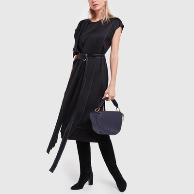 Shop Proenza Schouler Sleeveless Scarf Dress In Black