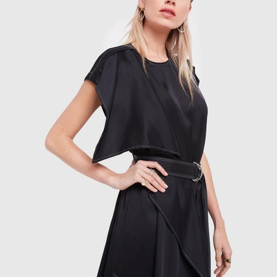 Shop Proenza Schouler Sleeveless Scarf Dress In Black