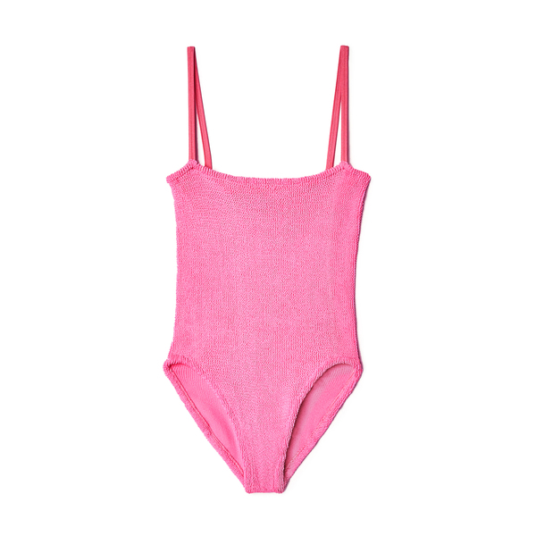 bubblegum pink swimsuit