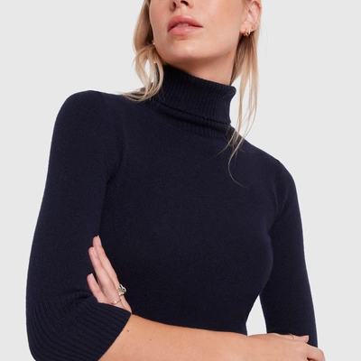 Shop G. Label Leah Turtleneck Sweater In Navy