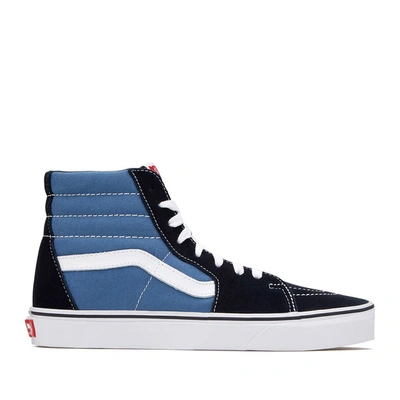 Shop Vans Sk8-hi Navy Sneakers