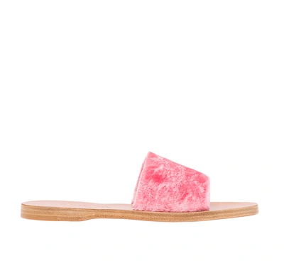 Shop Prada Pink Slides Sandal In Rosa