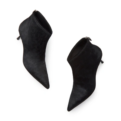 Shop Agl Attilio Giusti Leombruni Black Pony Hair Booties