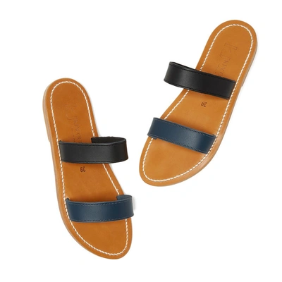 Shop Kjacques Bagatel Sandals In Pull Ocean/pull Noir