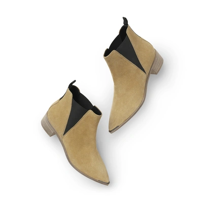 Shop Acne Studios Beige Jensen Suede Boot In Beige/beige