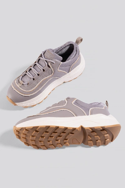 Shop Na-kd Rounded Chunky Trainers - Purple In Lilac