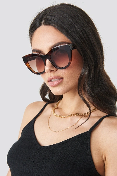 Shop Le Specs Air Heart Toffee Brown In Toffee Tortoise