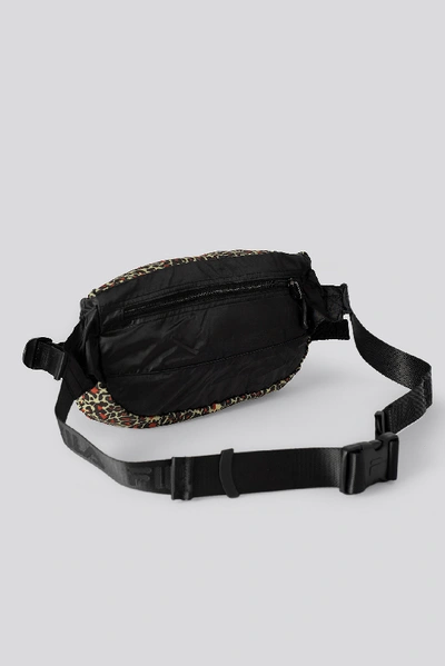 Shop Fila Light Weight Waist Bag Göteborg Multicolor In Black Leopard Print