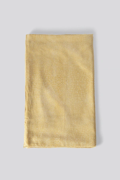 Shop Na-kd Sarong - Yellow In Crocodile Print