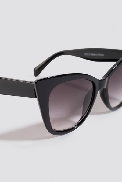 Shop Na-kd Top Edge Cateye Sunglasses - Black