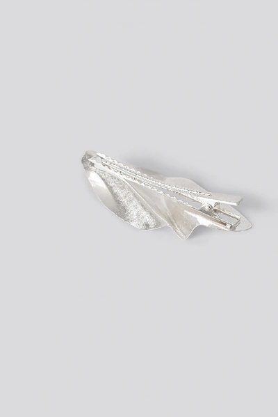 Shop Na-kd Bended Metal Hair Clip - Silver