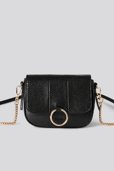 Shop Na-kd Mini Crossbody Snake Chain Bag Black