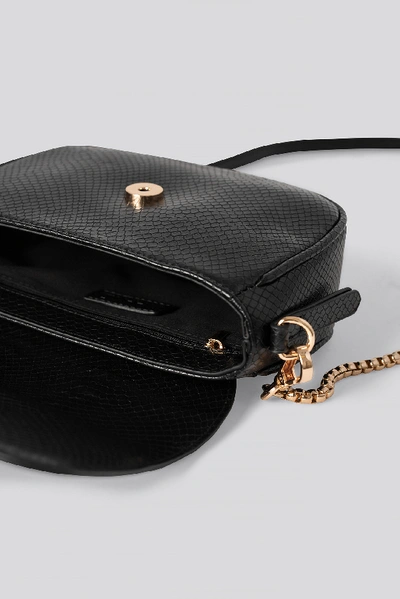 Shop Na-kd Mini Crossbody Snake Chain Bag Black