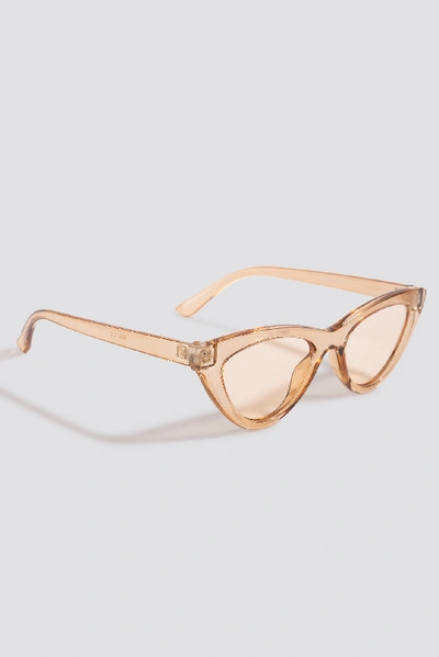 Shop Na-kd Rounded Cat Eye Sunglasses - Brown In Light Brown