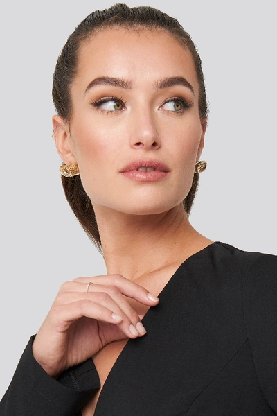 Shop Na-kd Round Spiral Earrings Gold