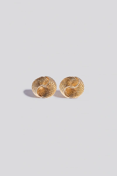 Shop Na-kd Round Spiral Earrings Gold