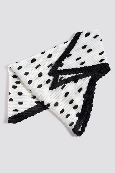 Shop Na-kd Dotted Textured Scarf White