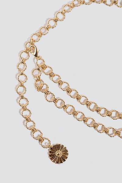 Shop Na-kd Twisted Links Chain Belt - Gold