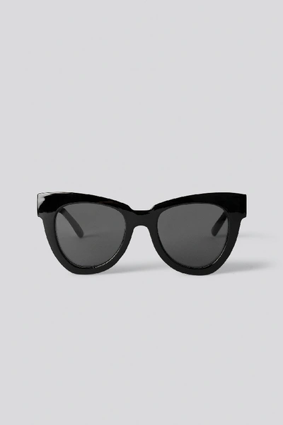 Shop Na-kd Oversize Chunky Cateye Sunglasses In Black