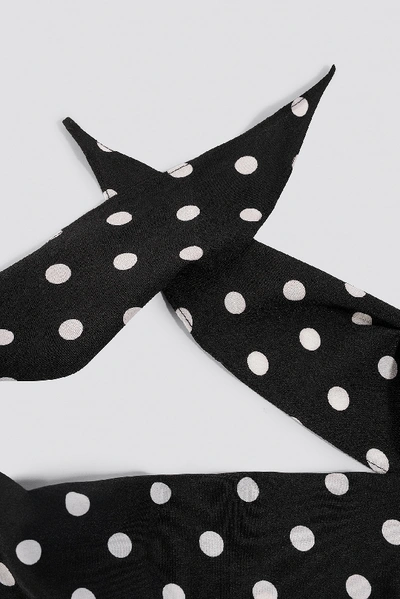 Shop Na-kd Big Dots Hair Scarf Black