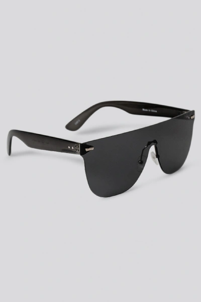 Shop Na-kd Monolens Screen Sunglasses - Black
