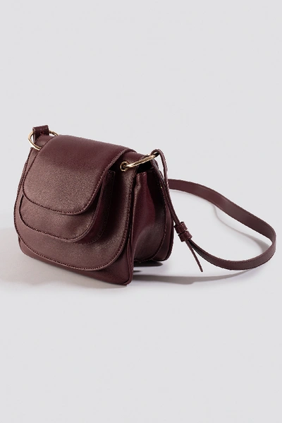 Shop Na-kd Crossbody Saddle Bag - Red In Wine Red