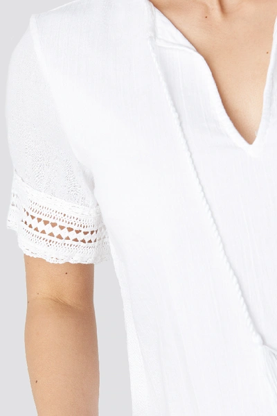 Shop Luisa Lion X Na-kd A-line Crochet Dress - White