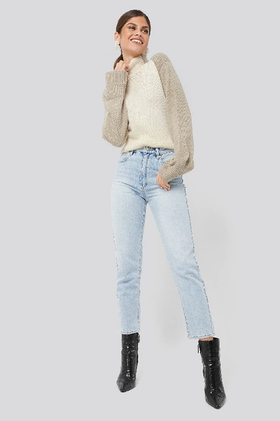 Shop Abrand High Slim Jeans Blue In Wild Thing