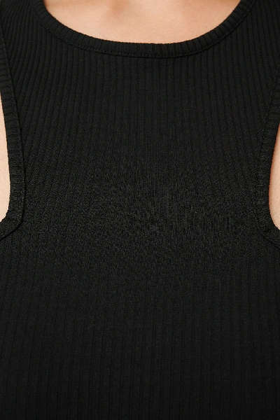 OLIVIA SALO X NA-KD DETAILED NECKLINE TOP - BLACK 