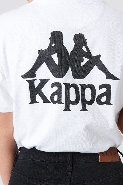 Shop Kappa Wollie Tee - White In White/black