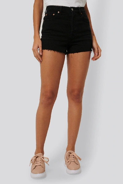 Shop Levi's Ribcage Shorts - Black In Late Shift