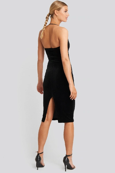 Shop Trendyol Strap Neck Midi Dress - Black