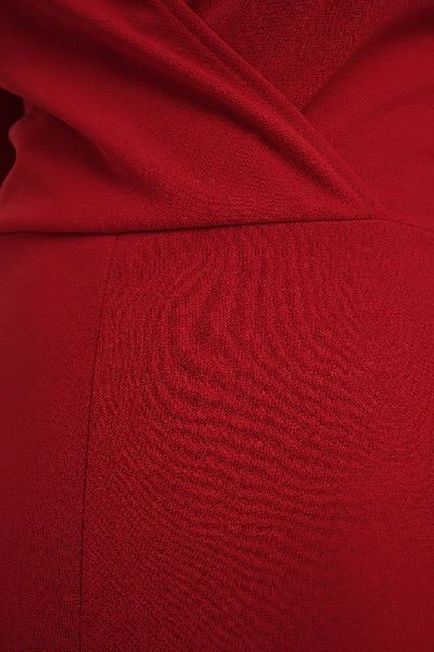 Shop Na-kd Overlap Wide Leg Jumpsuit - Red