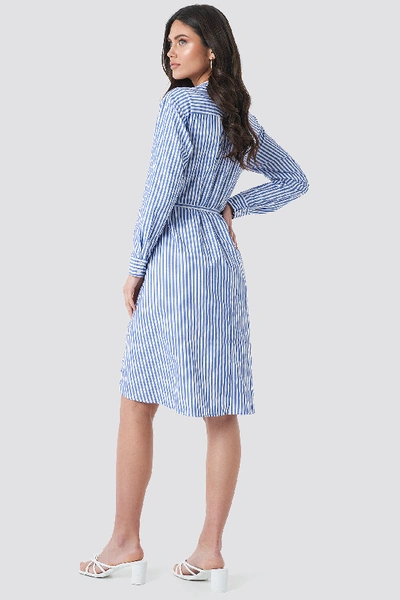 Shop Trendyol Milla Striped Midi Dress - Blue