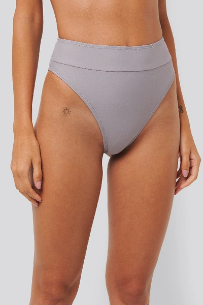 Shop Na-kd Maxi Highwaist Bikini Panty Purple In Dusty Lilac