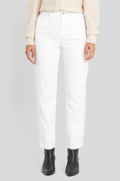 Shop Chloé Straight Leg Jeans - White