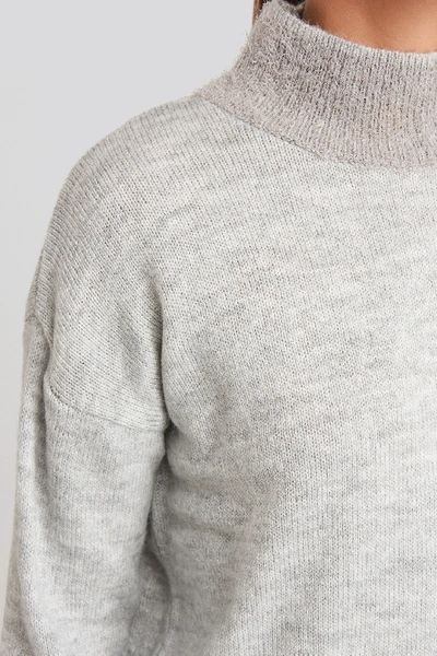 Shop Trendyol Beard Yarn Sweater Grey In Gray