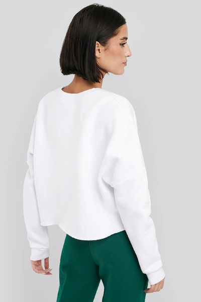 Shop Na-kd Raw Edge Sweater - White