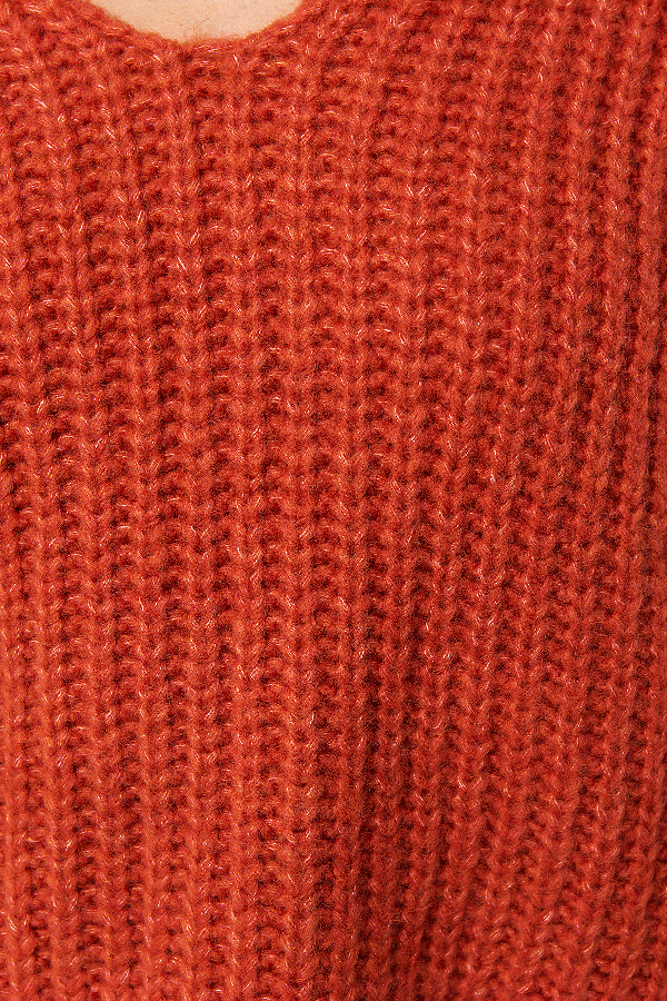 Trendyol Wide Neck Sweater - Red In Brick | ModeSens