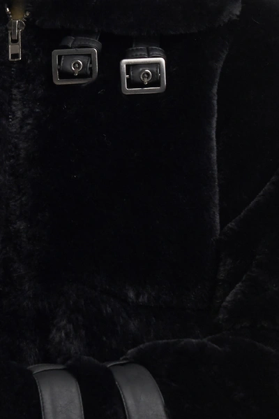 Shop Adorable Caro X Na-kd Faux Fur Cropped Jacket Black