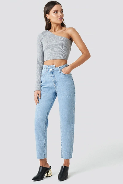 Shop Chloé Cropped Denim Pants In Blue