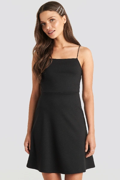 Shop Julia Wieniawa X Na-kd Mini Spagetti Strap Dress - Black