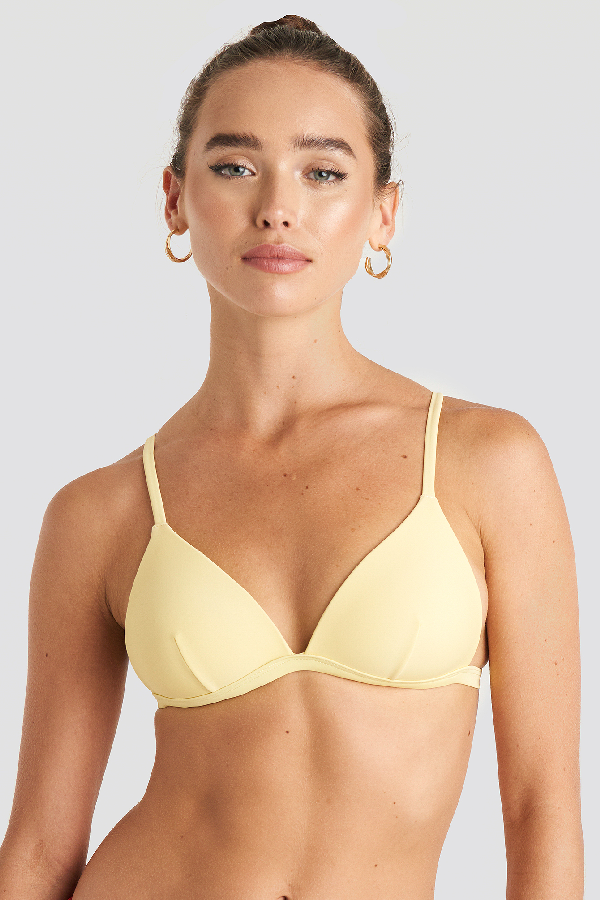 light yellow bikini top