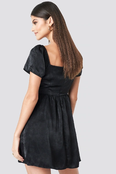 Shop Milena Karl X Na-kd Knot Mini Dress - Black