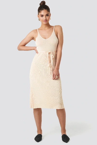 Shop Mango Baleries Dress - Beige