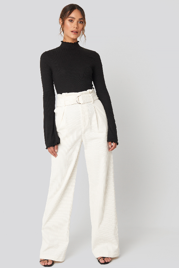 Hanna Weig X Na-kd Paper Waist Wide Leg 